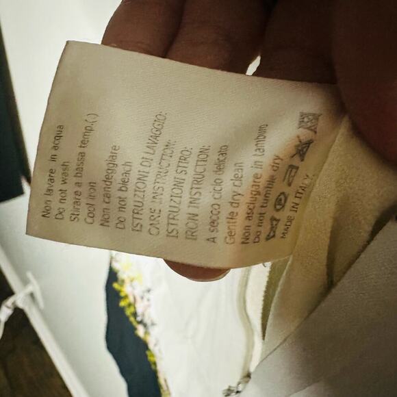 Giambattista Valli Short Sleeve Daisy Print Floral Lace Sheath Dress Size XS - Picture 9 of 14